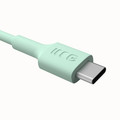 GREEN CELL Cable USB-C-USB-C PowerFlex 100W, silicone, 1.2m, green