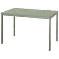 VIHALS Extendable table, green, 120/180x74 cm