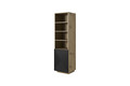 Shelving Unit Bookcase Asha 50cm, artisan, matt black