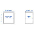 EKET Wall-mounted shelving unit, pale yellow, 35x25x35 cm