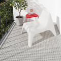 ALTAPPEN Floor decking, outdoor, light grey, 0.81 m²