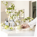 LÖVSKOGSLUND Scented candle in ceramic jar, Apple/bright beige-yellow, 25 hr