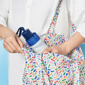 KNALLA Umbrella, foldable multicolour/patterned