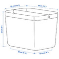 RISATORP Basket with compartments, 33x24x23 cm