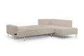 Corner Sofa-Bed Right Nicole L Crown 2 Beige/gold legs