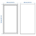 EKET Wall-mounted cabinet combination, dark gray, 175x35x70 cm