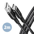 AXAGON USB Cable BUCM-AM20AB cable USB-C USB-A, 2m