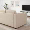 VIMLE 2-seat sofa-bed, Hallarp beige