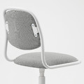 ÖRFJÄLL Children's desk chair, white, Vissle light grey