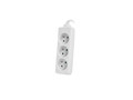 Lanberg Power Strip 3xFR, full CU, 3m, white
