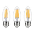 Diall LED Bulb Filament C35 E27 470 lm 4000 K 3-pack