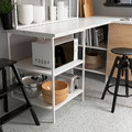 ENHET Corner kitchen, white, oak effect