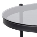Coffee Table Bayonne, oval, black