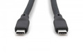 DIGITUS USB silicone cable, USB 20Gbps, 2m, black