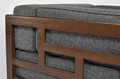 Outdoor 2-seat Sofa EDEN, dark brown/graphite