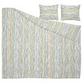 SUMPGRÖE Duvet cover and 2 pillowcases, multicolour/striped, 200x200/50x60 cm