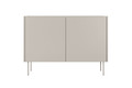 Two-Door Cabinet Desin 120, cashmere/nagano oak