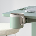 MITTZON Laptop table with castors, green, 66x50 cm