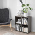 EKET Storage combination with feet, dark grey, 70x35x72 cm