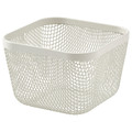 IKEA 365+ Food storage basket, metal/white, 14x14x10 cm