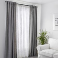 MATILDA Sheer curtains, 1 pair, white, 140x300 cm