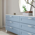 SANNIDAL Drawer front, blue, 80x20 cm