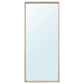 NISSEDAL Mirror, white stained oak effect, 65x150 cm