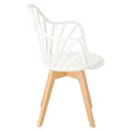 Chair with Armrests Sirena, white