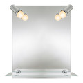 Cooke&Lewis Mirror with Lighting & Shelf Clarach 60 x 50 cm