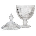 Glass Sweet Jar Diamond 31cm