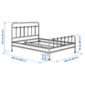 STJÄRNÖ / GRÅFJÄLLET Bedroom furniture, set of 3, anthracite, 160x200 cm