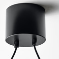 ACKJA Pendant lamp, wave shaped/black