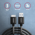 AXAGON USB Cable BUMM3-AM10AB cable USB Micro-B USB-A
