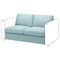 VIMLE 2-seat section, Saxemara light blue