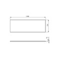 GoodHome Bathtub Panel Cavally Teesta 150 cm