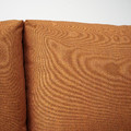 FRIHETEN Corner sofa-bed with storage, Faringe brown-orange