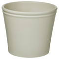 KÖRSBÄRSBJÖRK Plant pot, light grey/beige, 24 cm