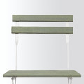 TÄRNÖ Chair, outdoor, foldable white/green