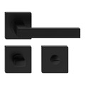 Verso Internal Door Handle Set, WC, black