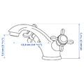 RUNSKÄR Wash-basin mixer tap, brass-colour