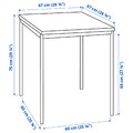 SANDSBERG / ÖSTANÖ Table and 2 chairs, black black/Remmarn red-brown, 67 cm