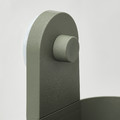 ÖBONÄS Container with suction cup, grey-green