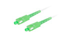 Lanberg Fiber Optic Patchcord Sm Sc/Apc-Sc/Apc Simplex 3.0mm 2.5m, white