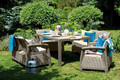 Outdoor Dining Furniture Set CORFU FIESTA II, cappuccino