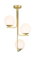 GoodHome Pendant Lamp Baldaz E14, brass
