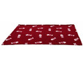 Trixie Dog Blanket 100x70cm, dark red/white fish