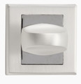 Schaffner Door Escutcheon Clara, pearl/chrome