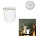 Mug Pearl Gold 180ml, white