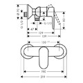 Hansgrohe Shower Mixer Tap Blend, black