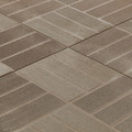 Deck System Tile Clippable 40x40x4.5cm, brown, 1pc